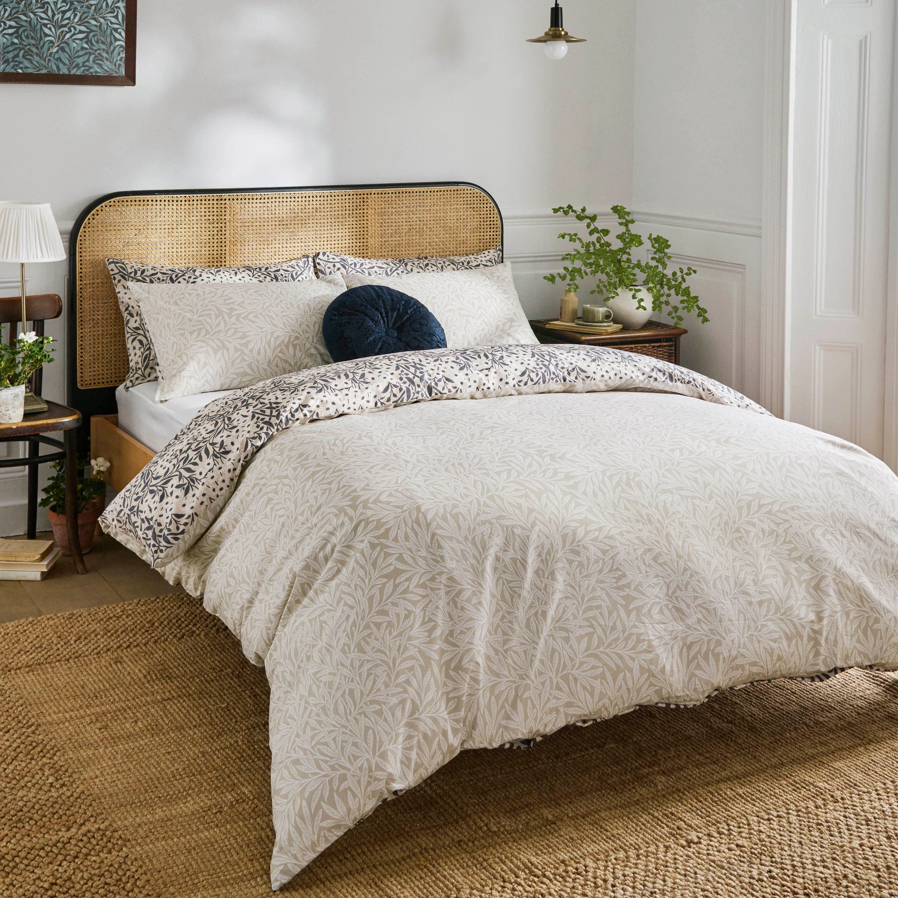 William Morris At Home Michaelmas Daisy Duvet Cover Bedding Set Linen