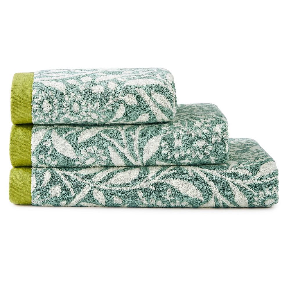 William Morris At Home Michaelmas Daisy Towel Sage
