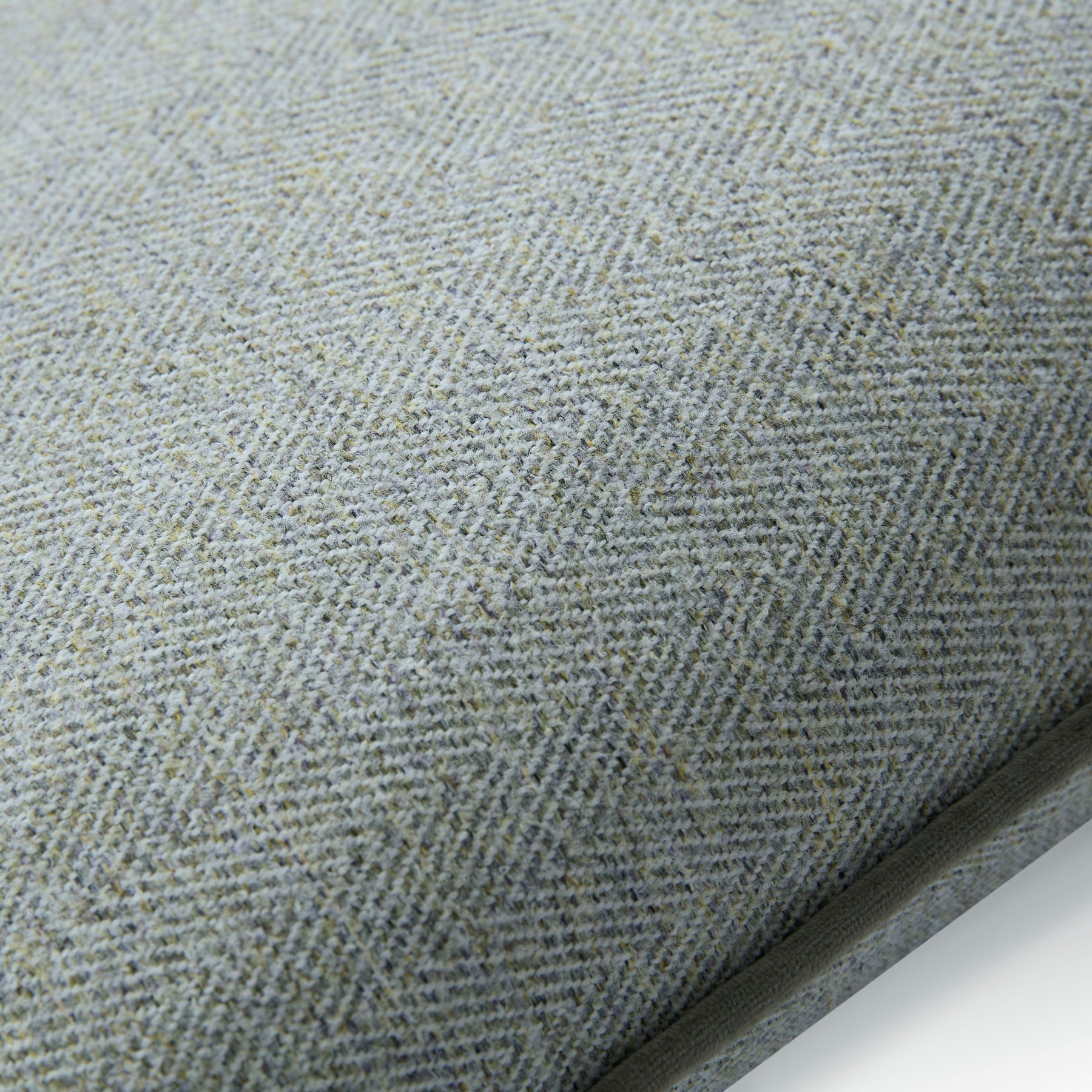 Laura Ashley Milbourne Herringbone 45cmx45cm Filled Cushion Grey Sage