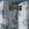 Laura Ashley Millhayes Ready Made Eyelet Blackout Curtains Smoke Blue