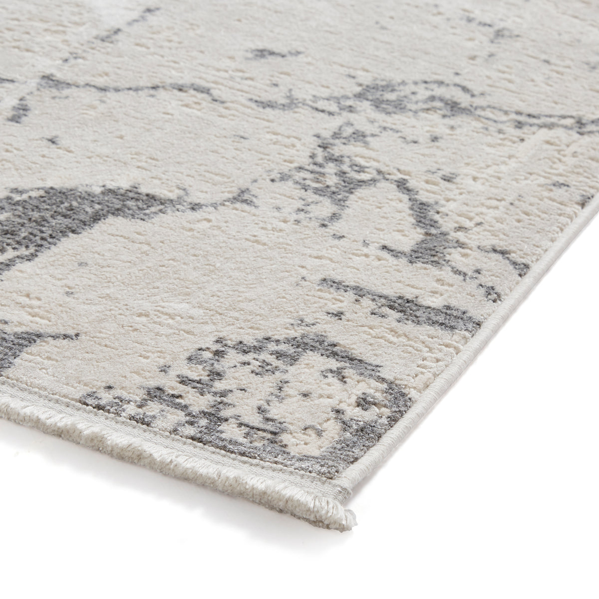 Mirage MR15 Metallic Effect Yarn Rug Grey