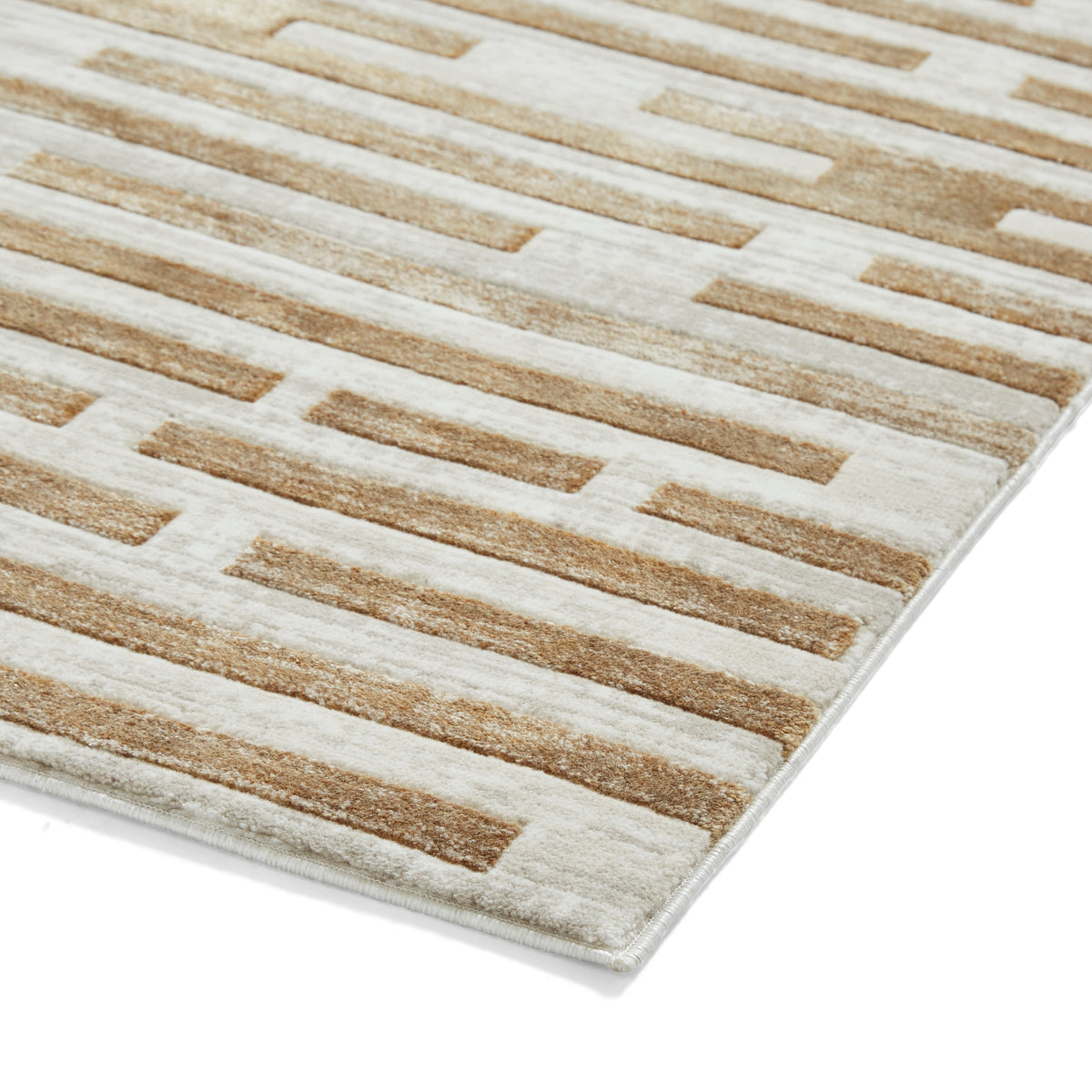 Mirage MR16 Metallic Effect Yarn Rug Beige