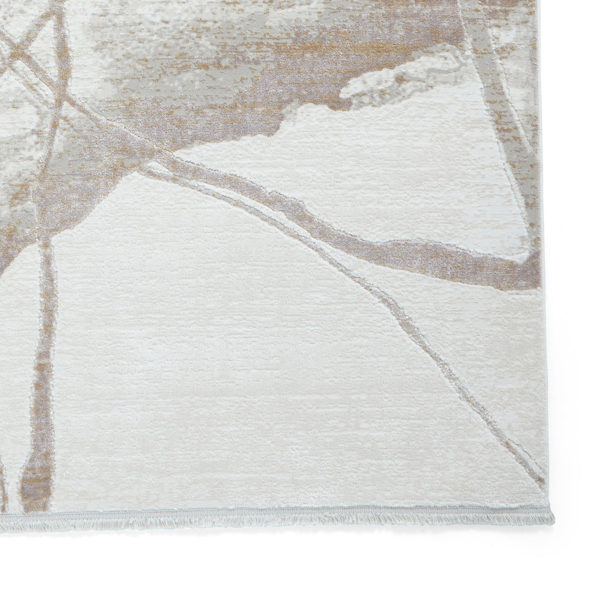 Mirage MR26 Metallic Effect Yarn Rug Cream