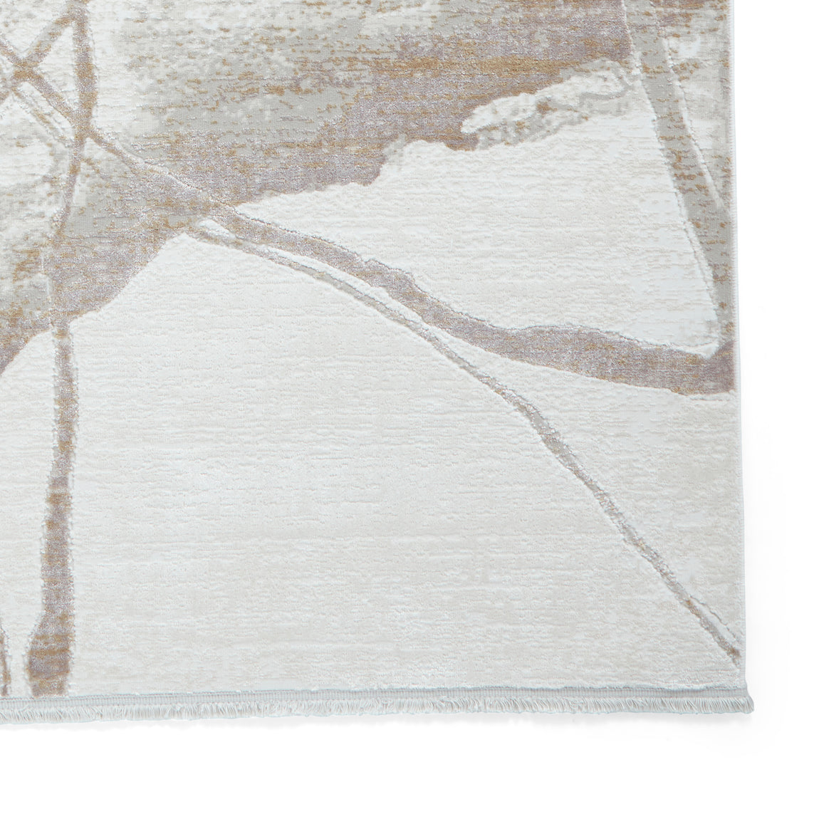 Mirage MR26 Metallic Effect Yarn Rug Cream