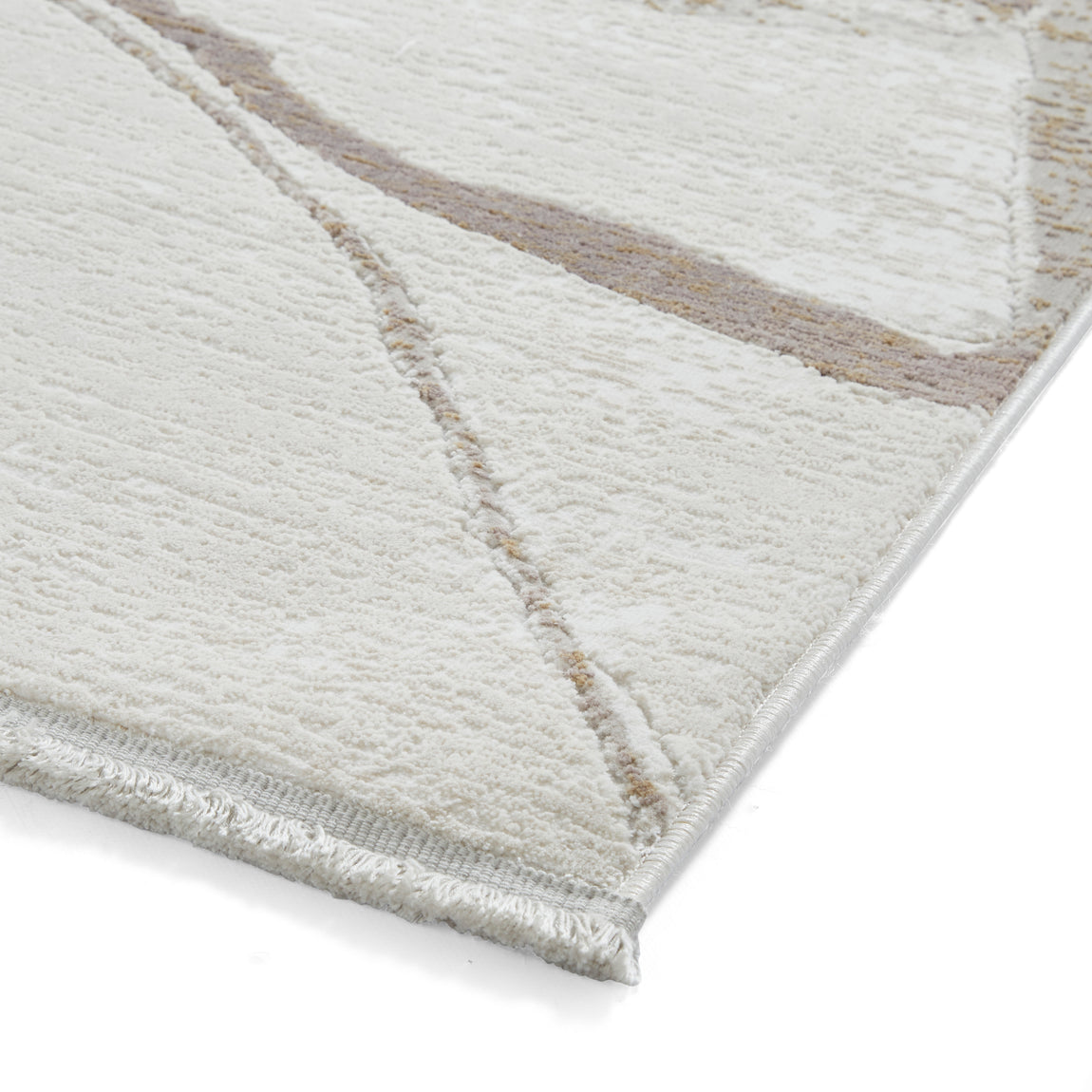 Mirage MR26 Metallic Effect Yarn Rug Cream