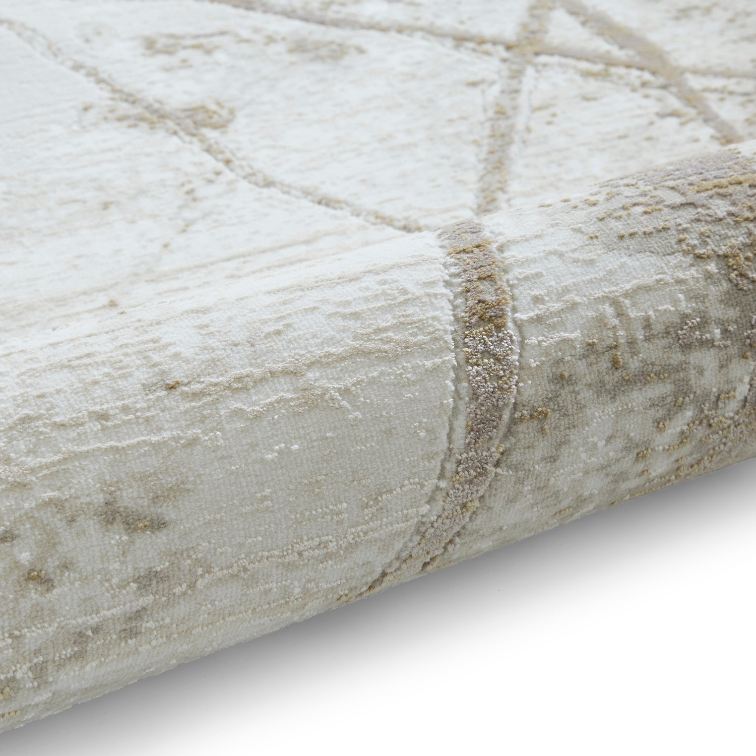 Mirage MR26 Metallic Effect Yarn Rug Cream