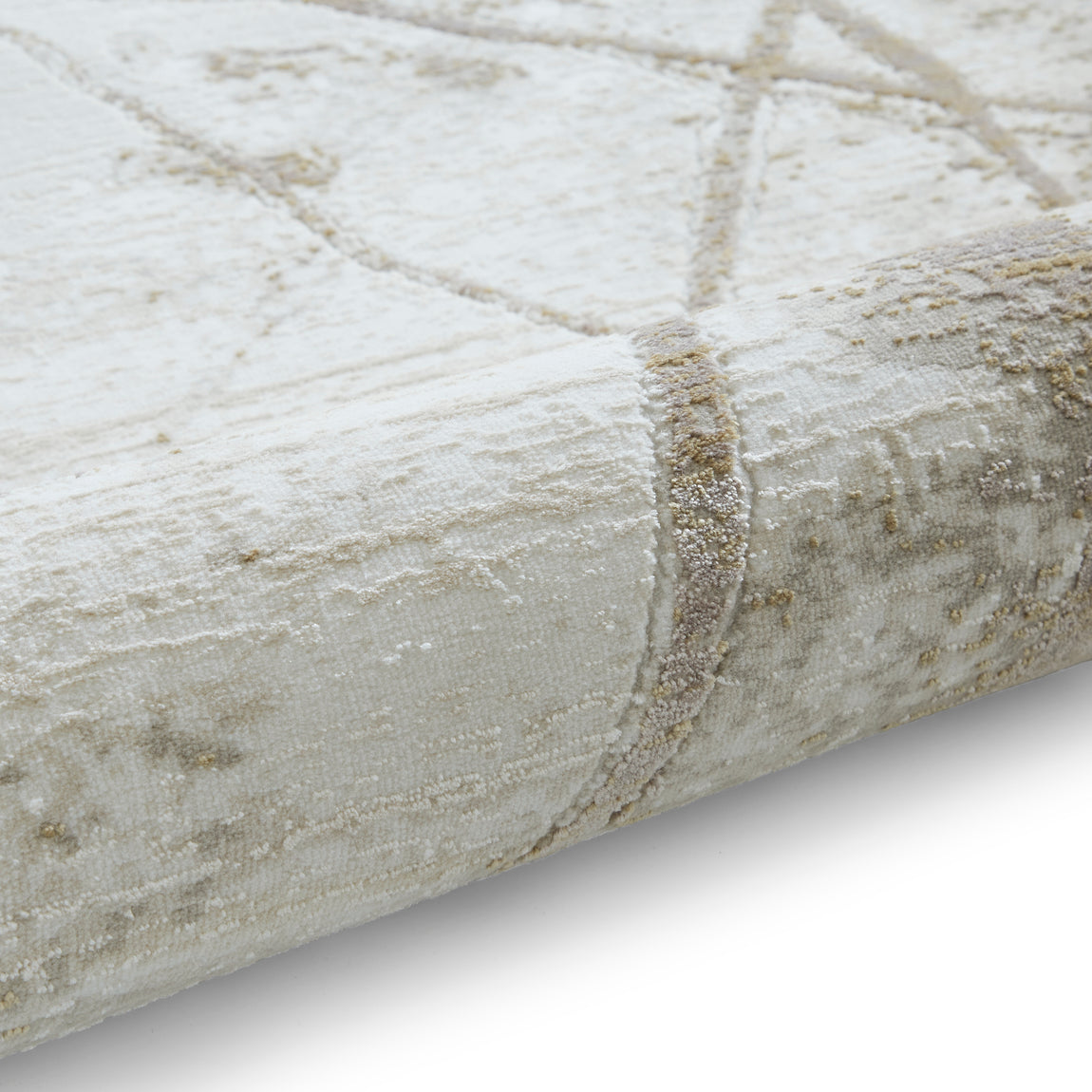 Mirage MR26 Metallic Effect Yarn Rug Cream
