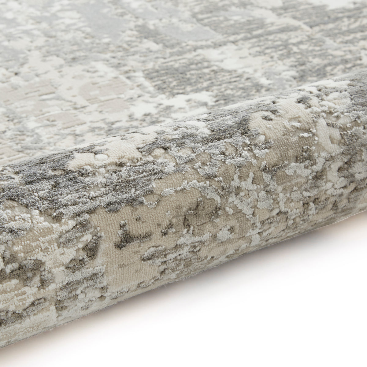 Mirage MR93 Metallic Effect Yarn Rug Grey
