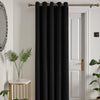 Laurence Llewelyn-Bowen Montrose 66x84 Eyelet Door Curtain Black