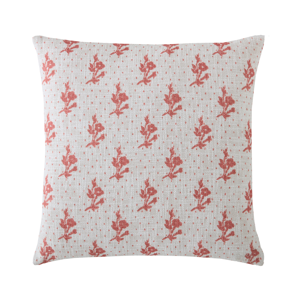Laura Ashley Mountjoy Sprig 45cm x 45cm Filled Cushion Terracotta Orange