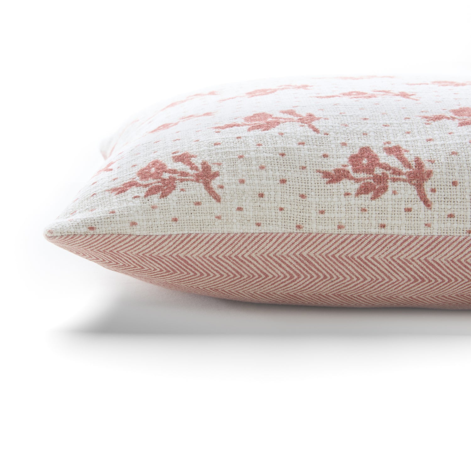 Laura Ashley Mountjoy Sprig 45cm x 45cm Filled Cushion Terracotta Orange