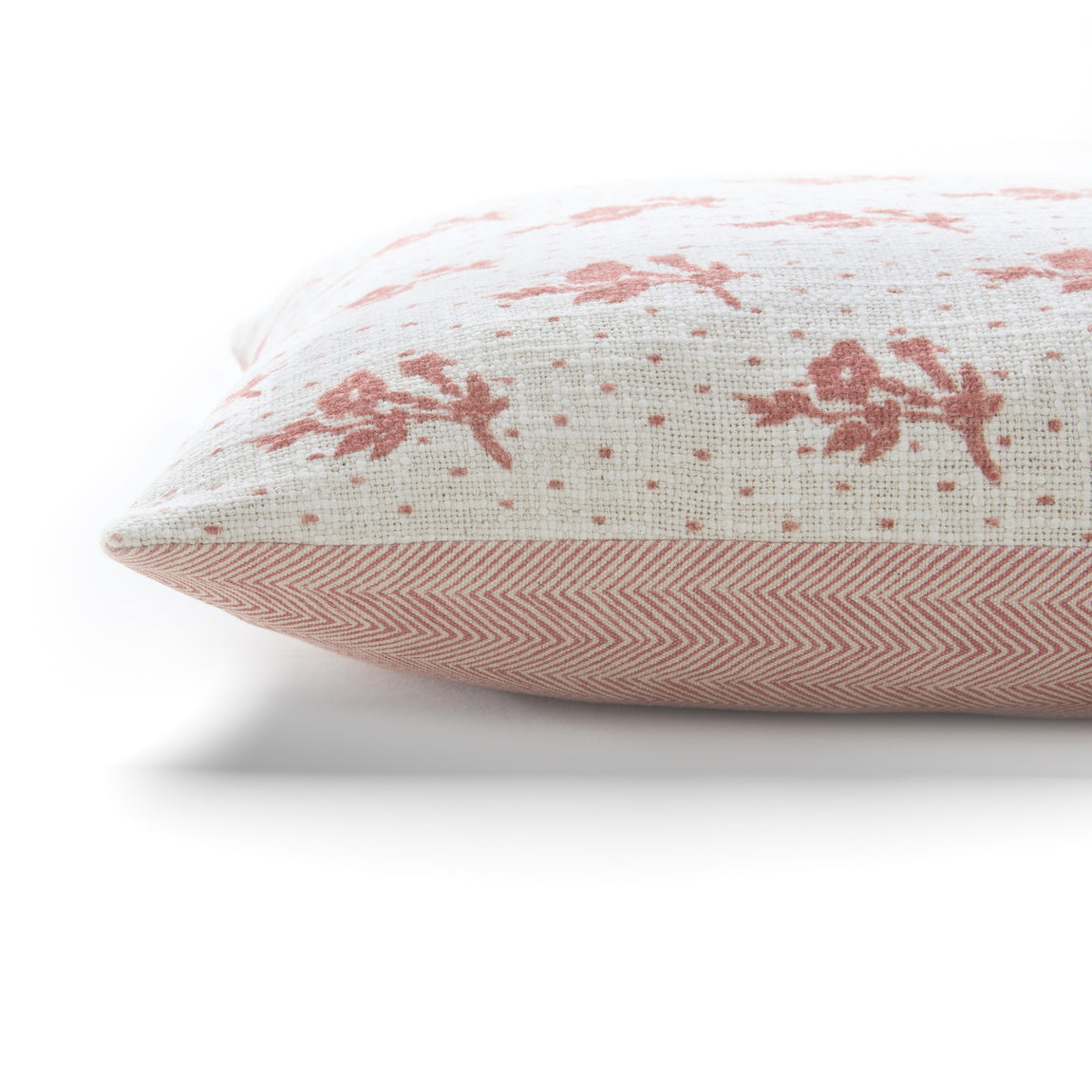 Laura Ashley Mountjoy Sprig 45cm x 45cm Filled Cushion Terracotta Orange