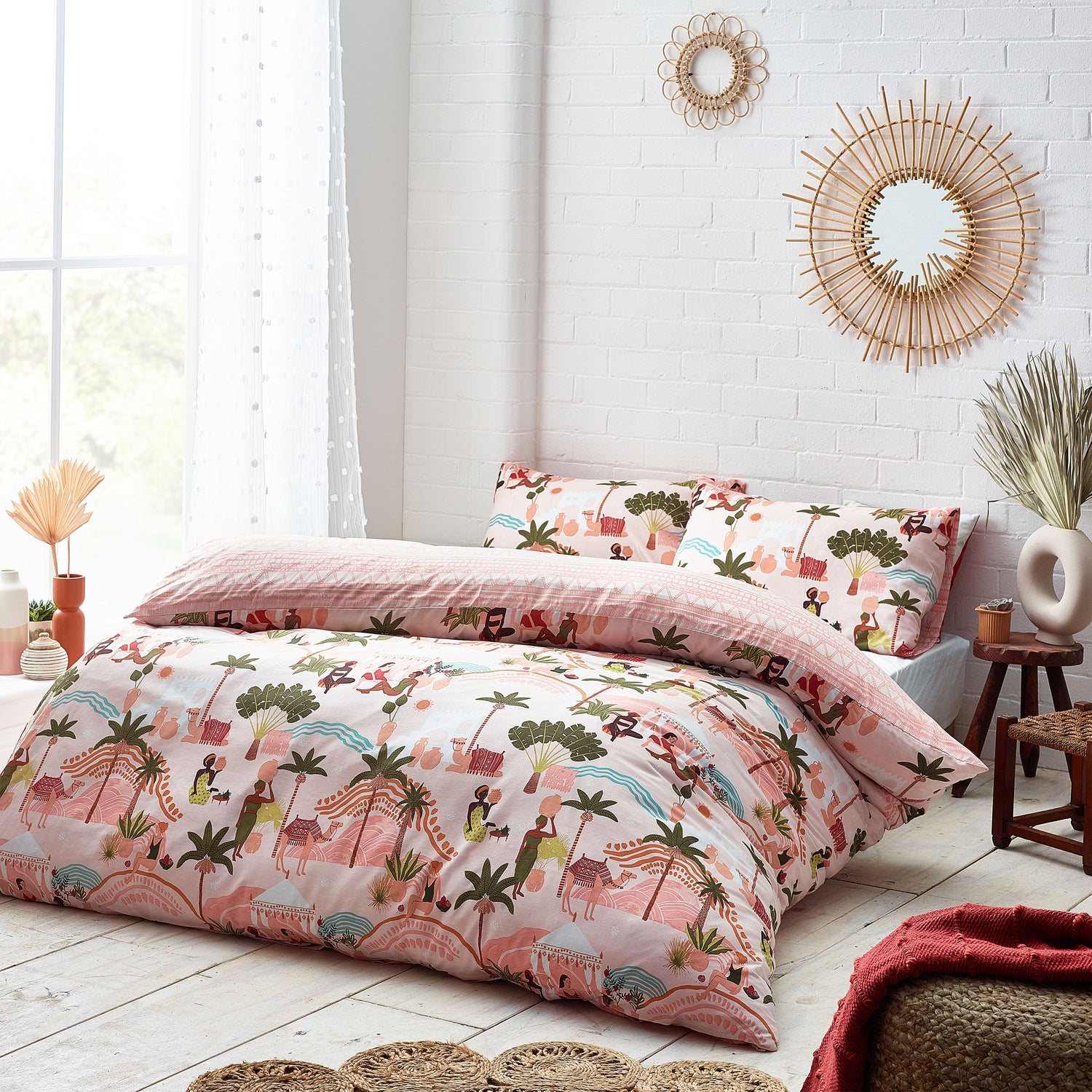 Furn Nalani Abstract Duvet Cover Bedding Set Sand
