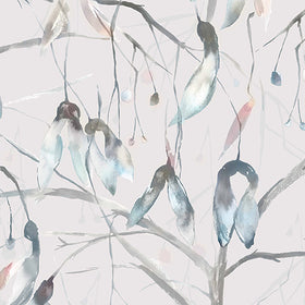 Voyage Maison Nara Printed Viscose Fabric Cobalt