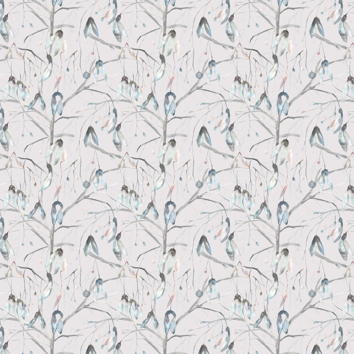 Voyage Maison Nara Printed Viscose Fabric Cobalt