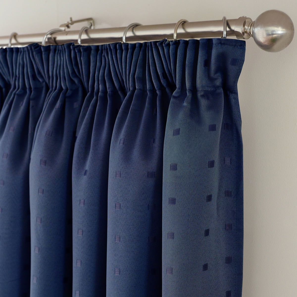 Madison Ready Made Pencil Pleat Curtains Navy
