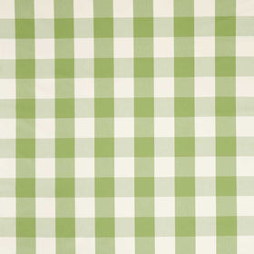Scion Central Check Fabric Pea Green Kelly Green