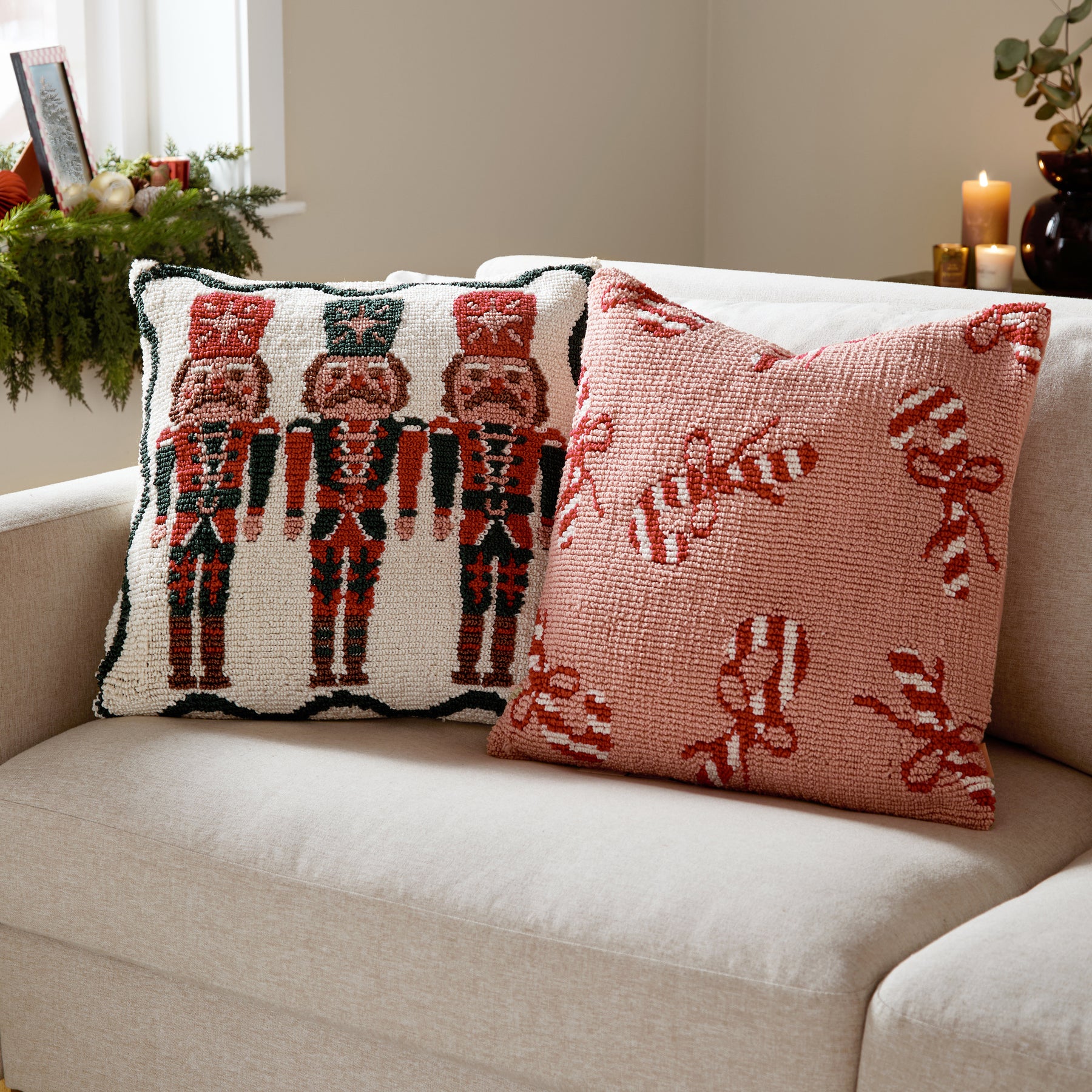 Furn Nutcracker Trio 45cm x 45cm Filled Cushion Multicolour