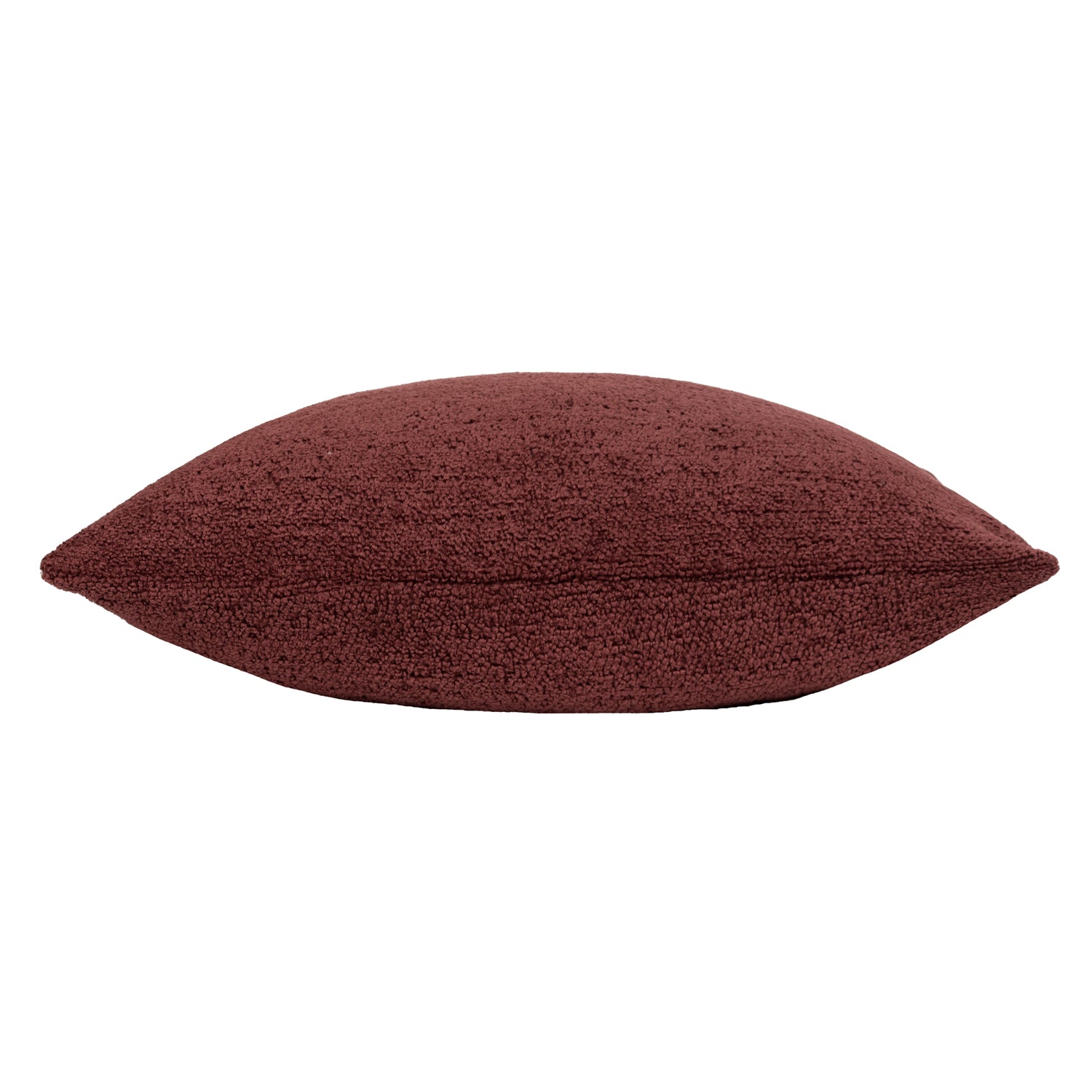 Paoletti Nellim Boucle Textured Filled Cushion 40cm x 50cm Marsala Red