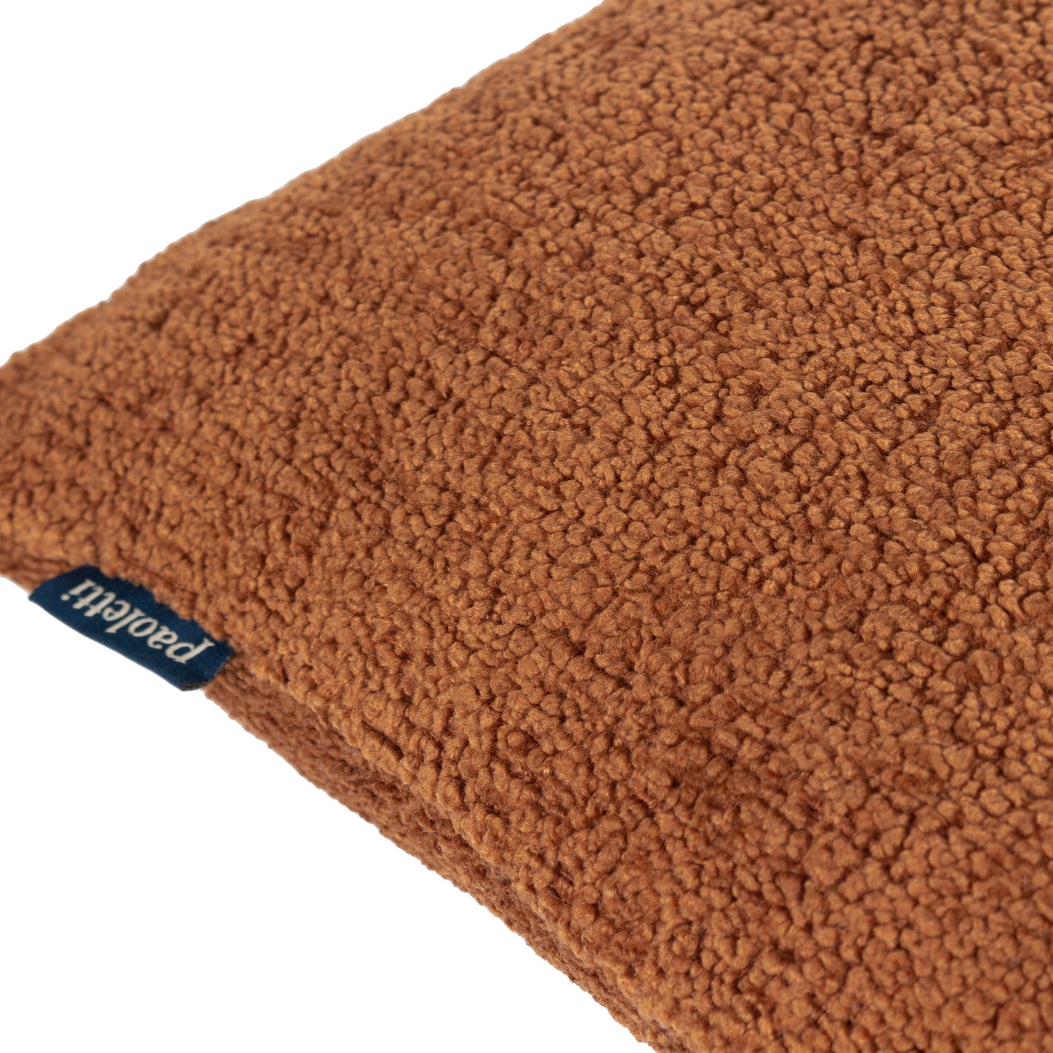 Paoletti Nellim Boucle Textured Filled Cushion 40cm x 50cm Rust