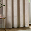 Paoletti Neptune Velvet Ready Made Eyelet Blockout Curtains Champagne