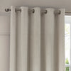 Paoletti Neptune Velvet Ready Made Eyelet Blockout Curtains Ivory