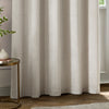 Paoletti Neptune Velvet Ready Made Eyelet Blockout Curtains Ivory