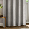 Paoletti Neptune Velvet Ready Made Eyelet Blockout Curtains Silver