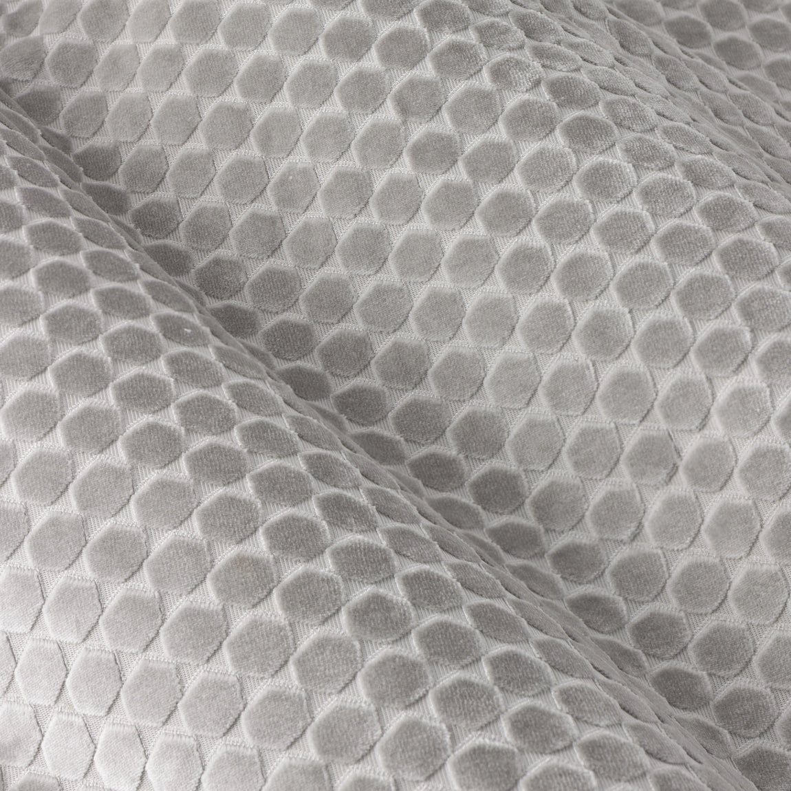 Paoletti Neptune Velvet Ready Made Eyelet Blockout Curtains Silver