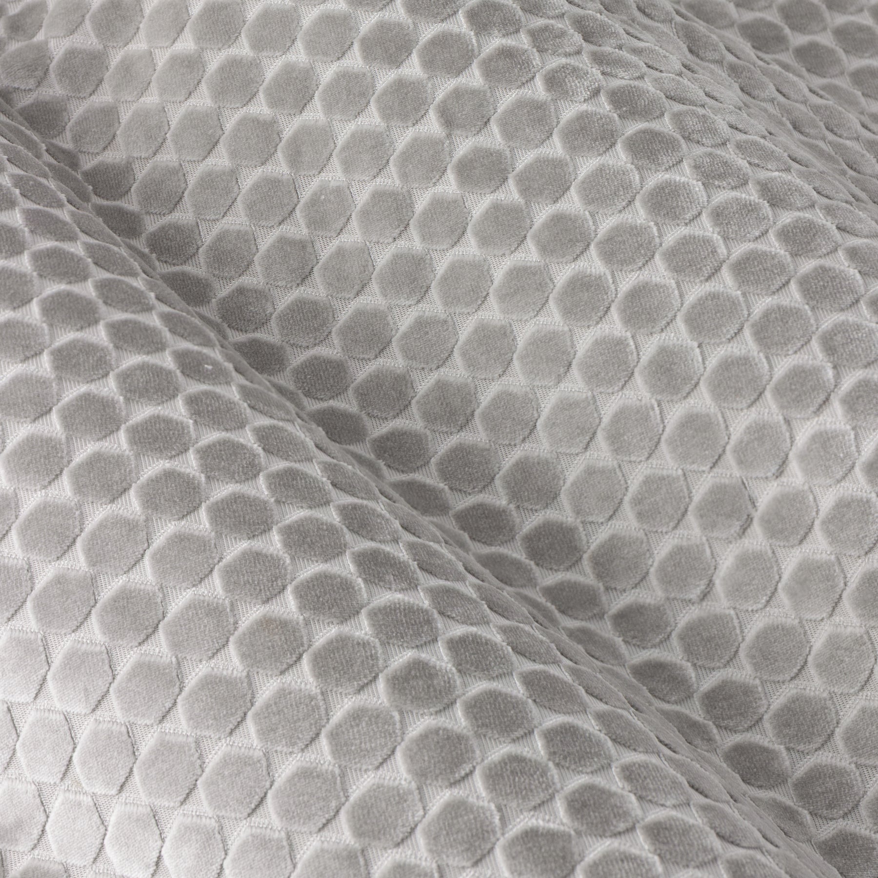 Paoletti Neptune Velvet Ready Made Eyelet Blockout Curtains Silver