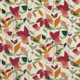 Scion Akira Fabric Berry Ochre Pistachio