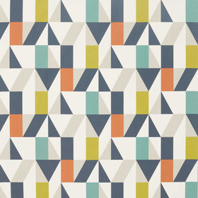 Scion Nuevo Fabric Citrus Paprika Forest