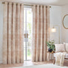 Nola Abstract  Ready Made Eyelet Curtains Oat