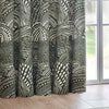 Nola Abstract  Ready Made Eyelet Curtains Olive