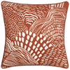 Nola Abstract Piped Filled Cushion 45cm x 45cm Chestnut