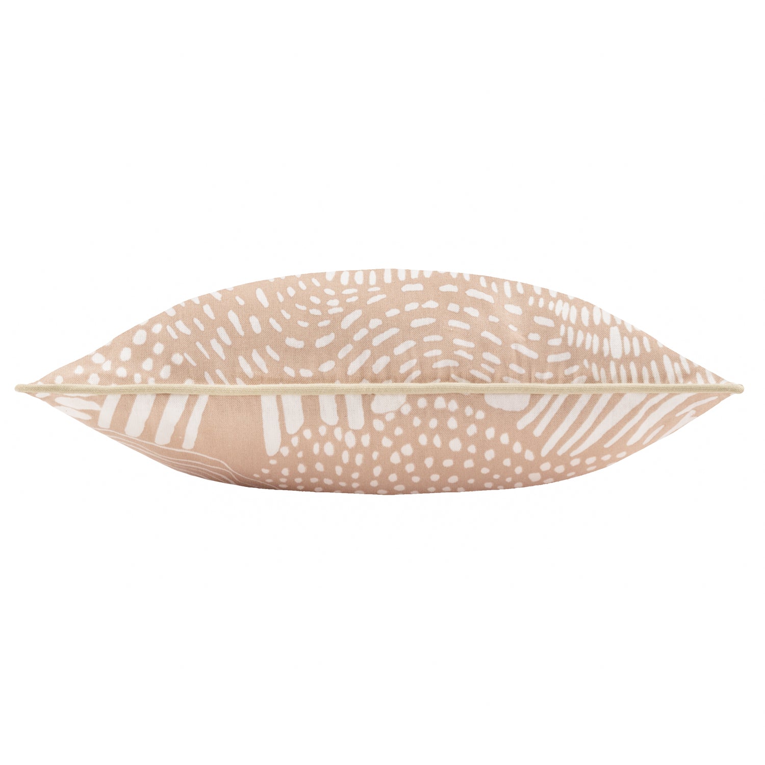 Nola Abstract Piped Filled Cushion 45cm x 45cm Oat