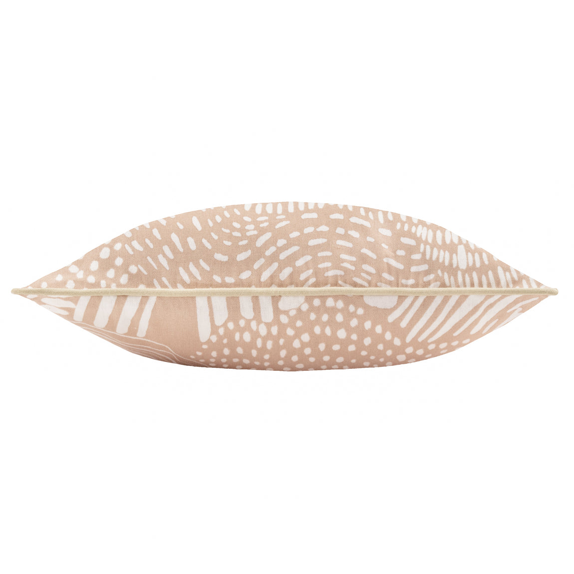 Nola Abstract Piped Filled Cushion 45cm x 45cm Oat