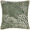 Nola Abstract Piped Filled Cushion 45cm x 45cm Olive