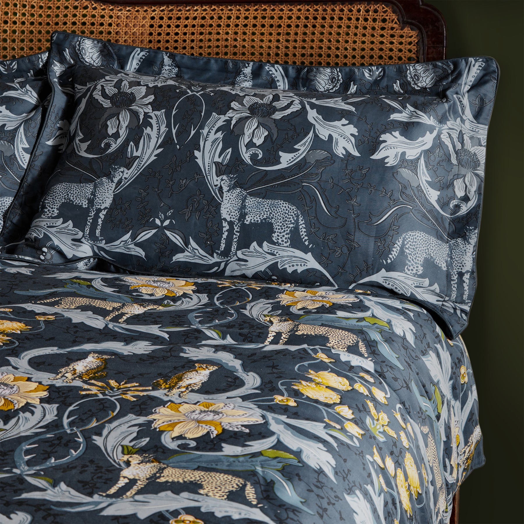 Nouvilla Cheetah Bedding Set Blue