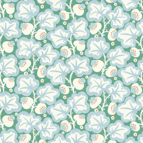 Scion Poppy Pod Fabric Marine Tangerine
