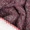 Nurrel Sherpa Knitted Throw 130cm x 180cm Berry