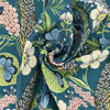 New Peacock Chique Fabric Blue