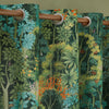 Graham And Brown New Eden Ready Made Eyelet Curtains Emerald