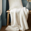 Laura Ashley Newland 130cm x 170cm Throw Arctic White