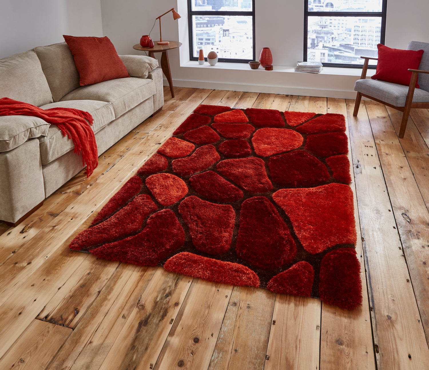Noble House NH5858 120cm x 170cm Rug Terracotta
