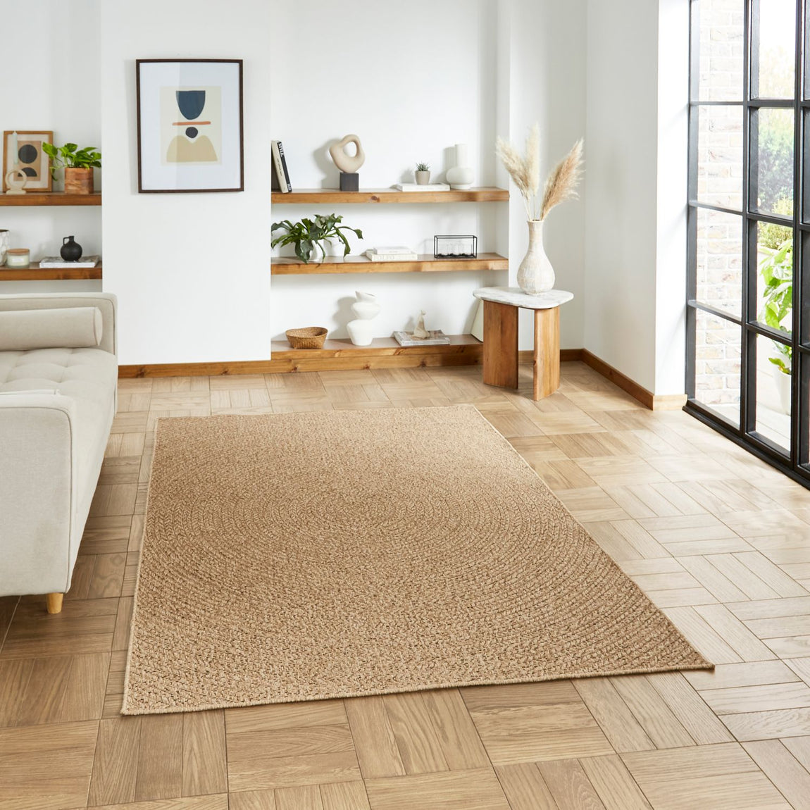 Nomad 5004 Suitable for outdoors Rug Brown