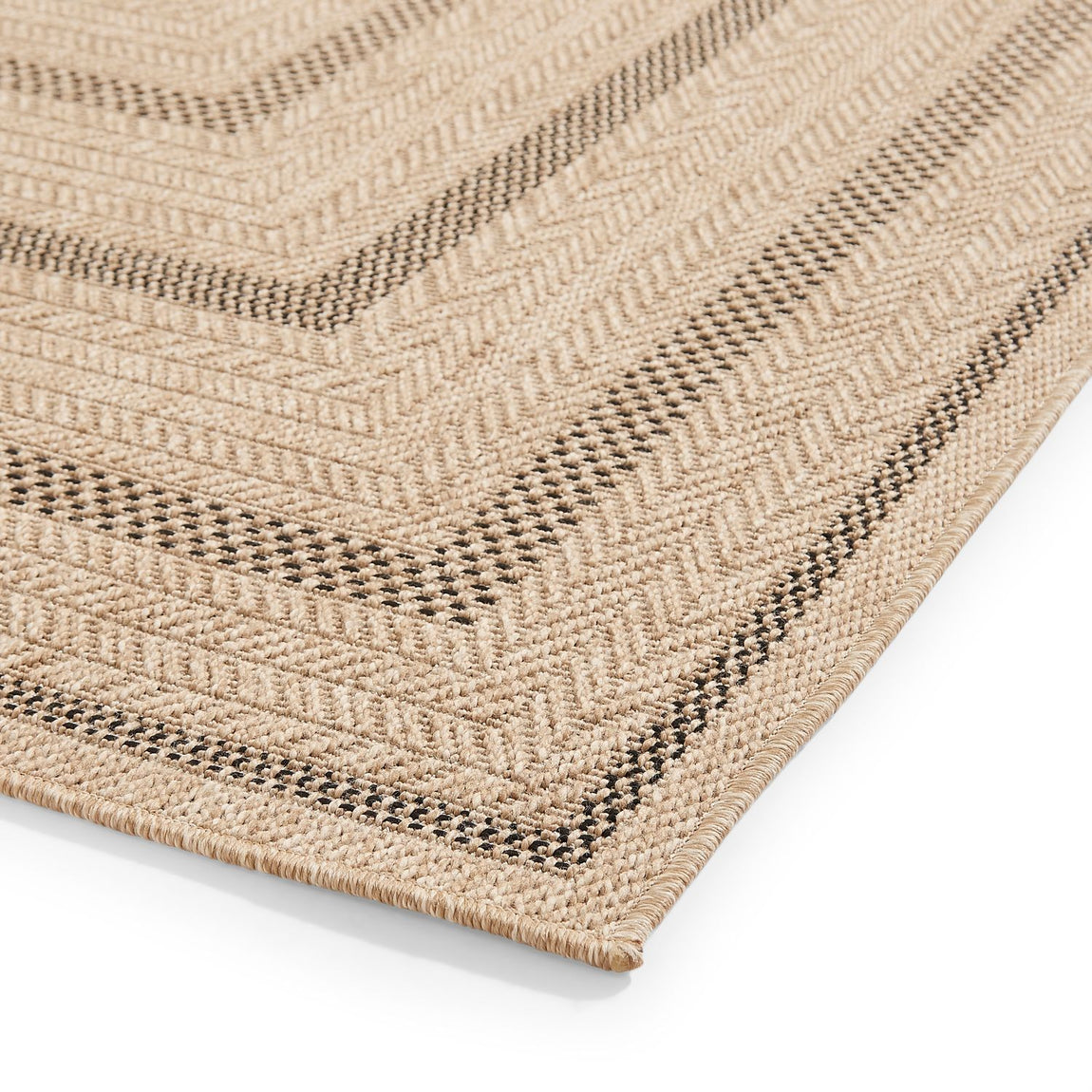 Nomad 5021 Suitable for outdoors Rug Black Brown