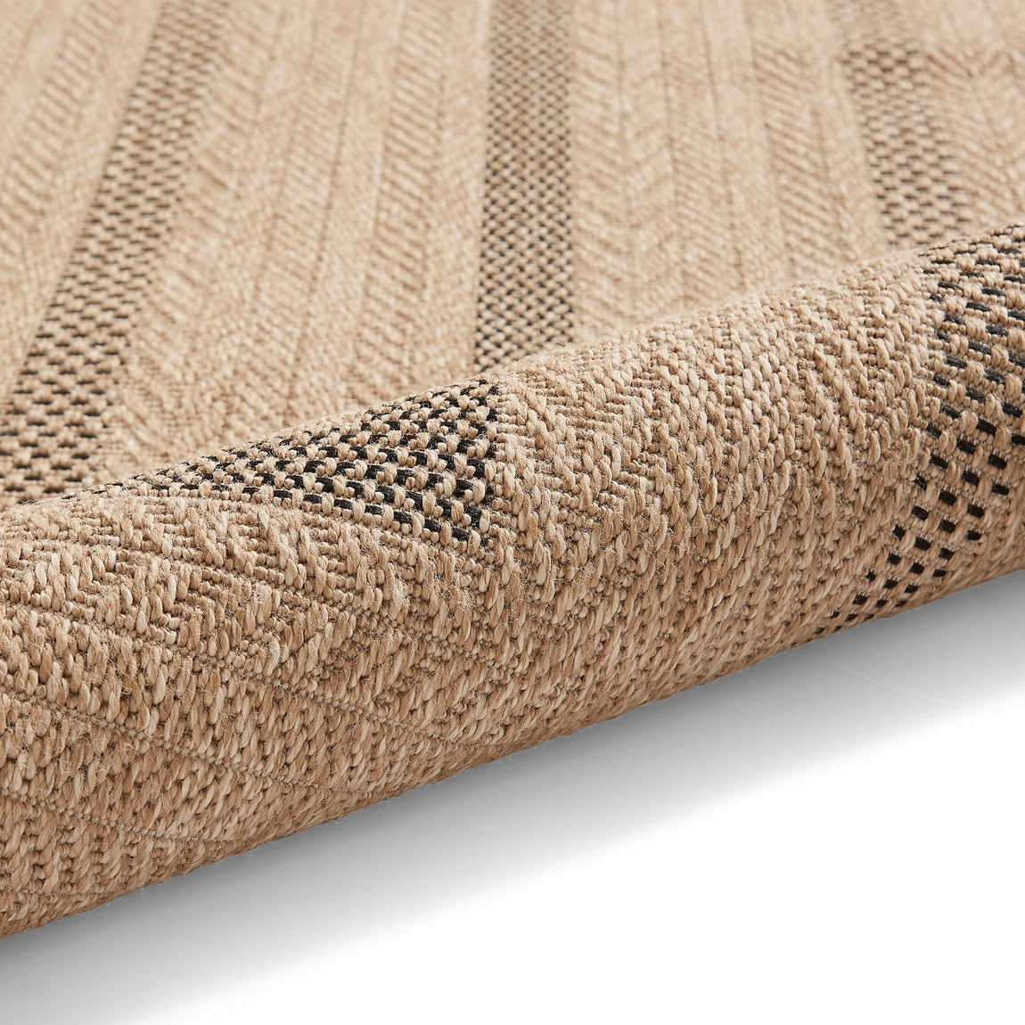 Nomad 5021 Suitable for outdoors Rug Black Brown