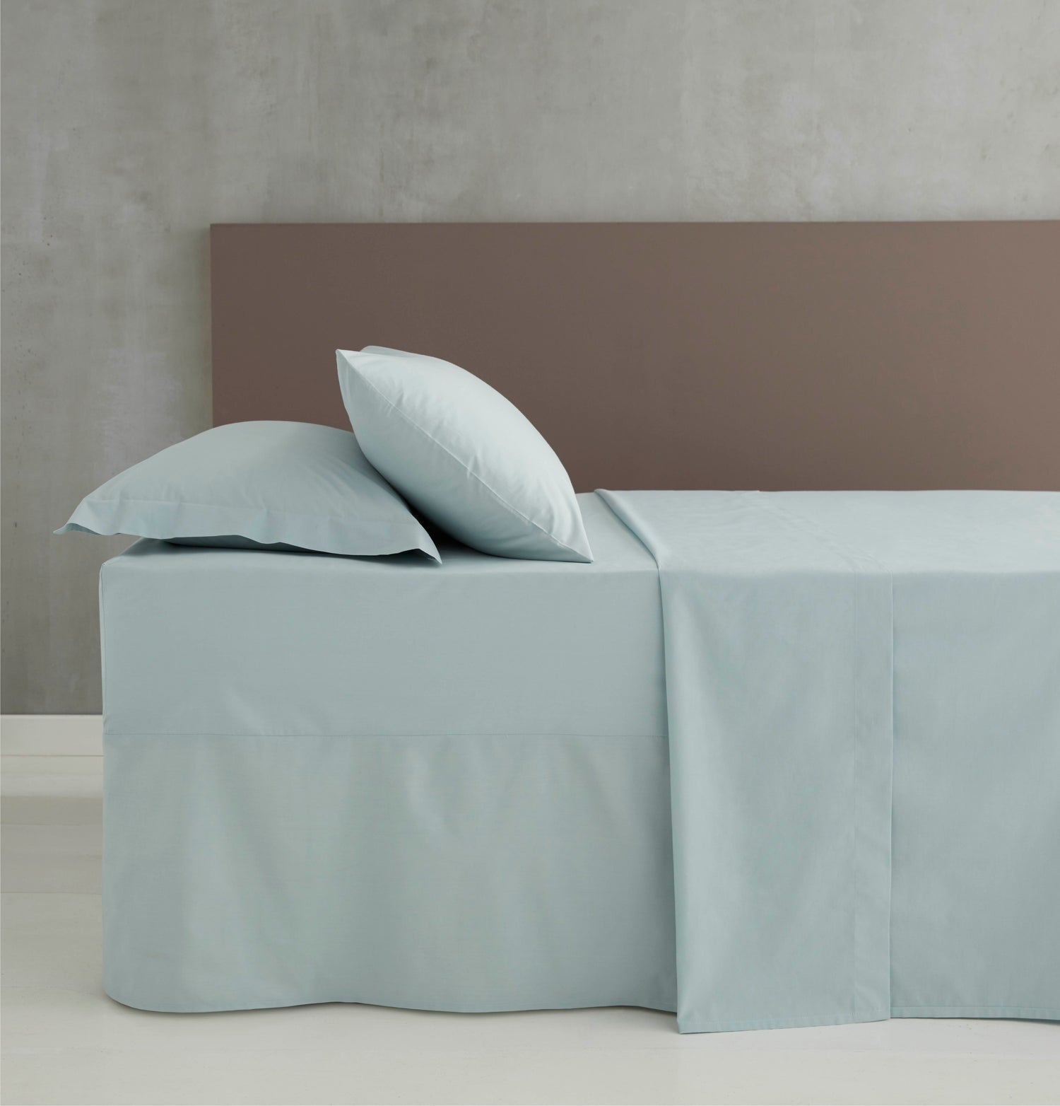Catherine Lansfield Easy Iron Percale Weave Pillowcase Duck Egg