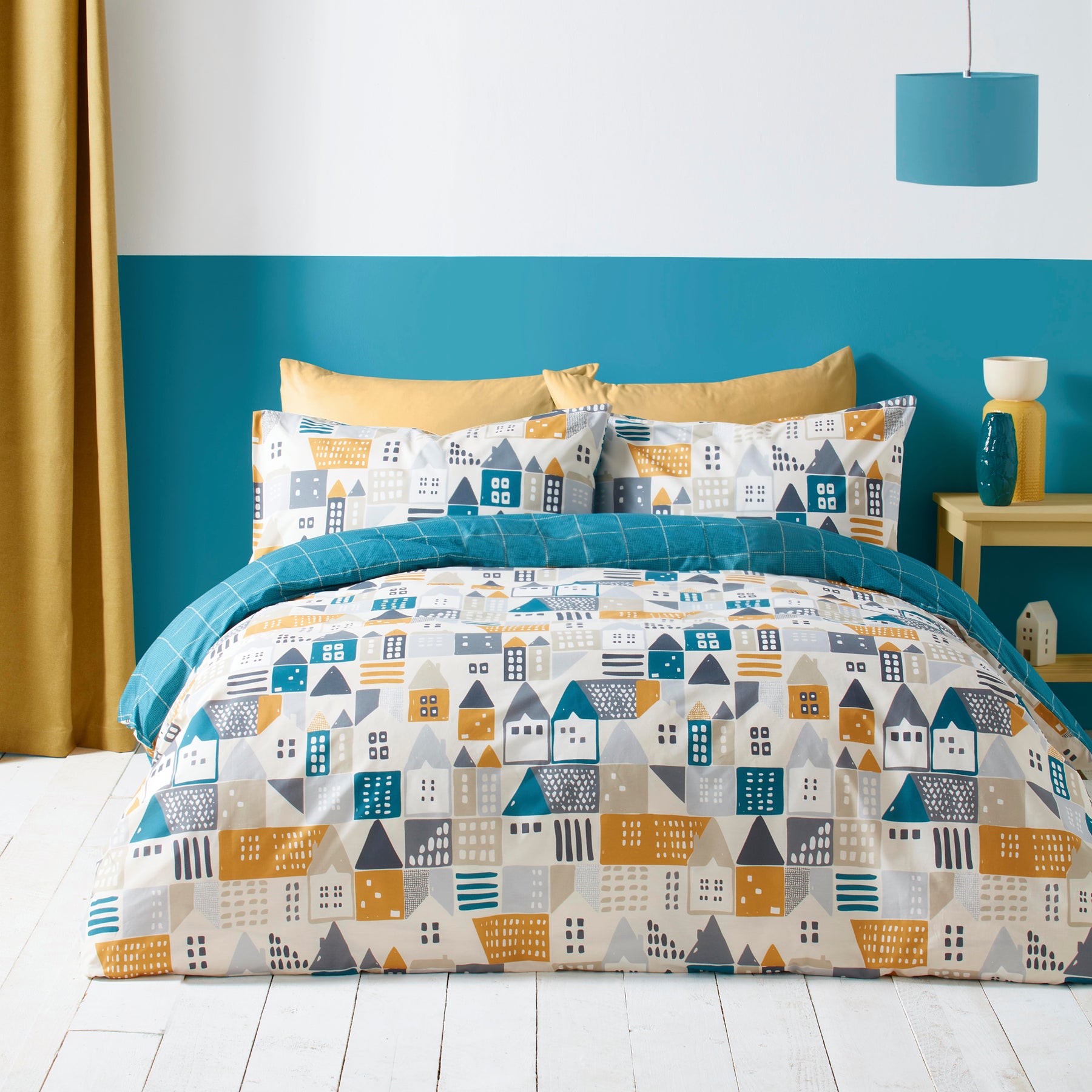 Stock Up & Save: Terry's Fabrics Winter Blowout - Discounts to 90% Off! 3 Nordica Bedding Set Teal